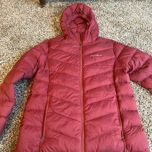 eddie bauer down jacket w/hood
